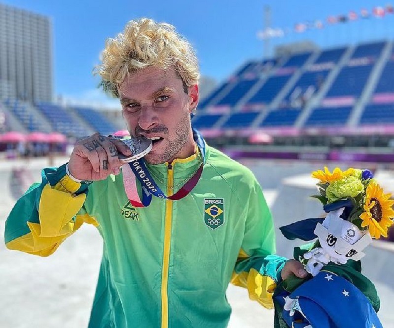 No park, Pedro Barros conquista terceira prata do skate brasileiro em Tóquio