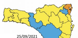 Santa Catarina tem grande melhora no risco à Covid - matriz tem diminuição em 8 regiões