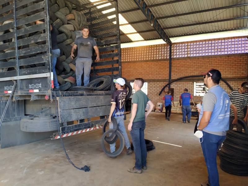 Mais de 4 mil pneus recolhidos em programa de logística reversa de SC