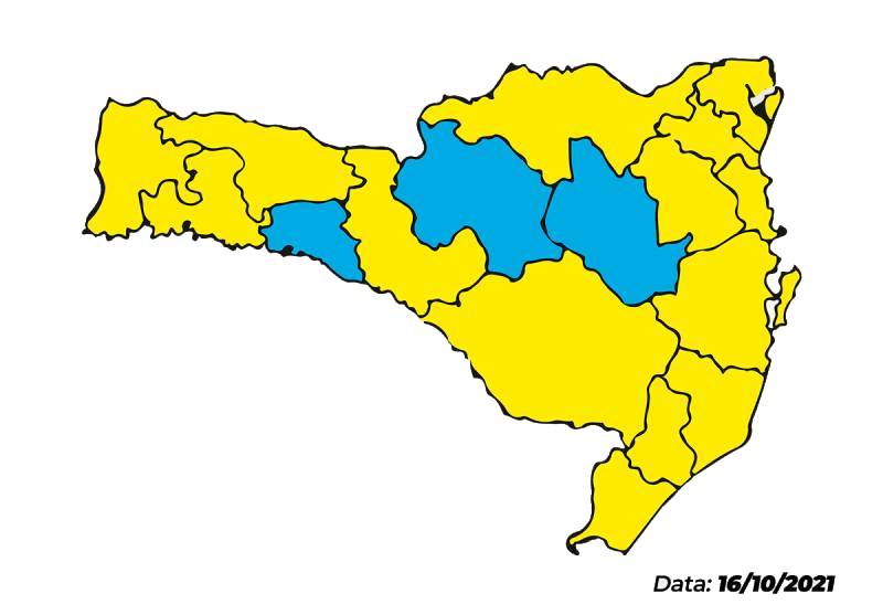 14 de 17 regiões de Santa Catarina permanecem em alta vulnerabilidade ao coronavírus
