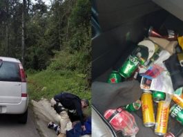 Bêbado sem CNH tenta fugir por 30km da polícia na BR-282 e acaba preso