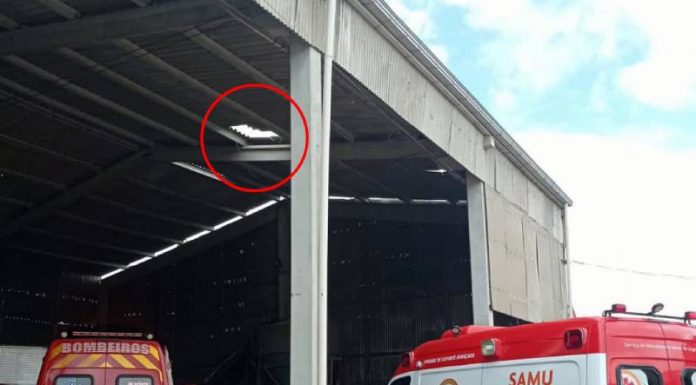 Trabalhador morre após cair de telhado de 15 metros de altura na Ponte do Imaruim
