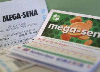 loteria da mega-sena - cartões de aposta