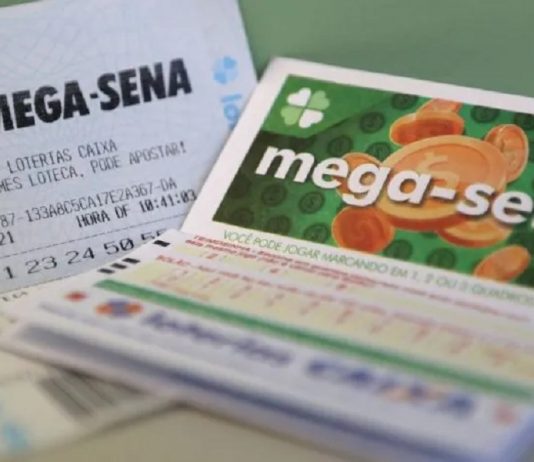 loteria da mega-sena - cartões de aposta