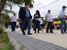 Prefeitura de Florianópolis se compromete com adequações na acessibilidade Vistoria do MPSC associações de deficientes visuais constatou desrespeito às normas de acessibilidade na revitalização da Avenida das Rendeiras, em Florianópolis – MPSC/Divulgação/CSC