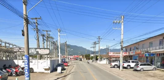 Homem é assassinado na avenida bom jesus de nazaré, bairro Aririú Palhoça, foto da avenida