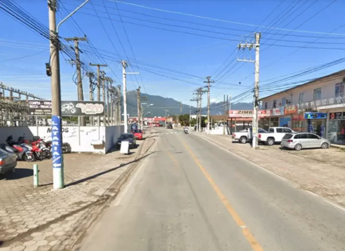 Homem é assassinado na avenida bom jesus de nazaré, bairro Aririú Palhoça, foto da avenida