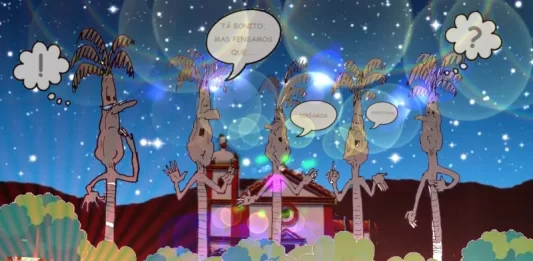 Paisagem da Janela: As Meira observam a praça enfeitada e a caminhãozada em volta paisagem da janela semana 8