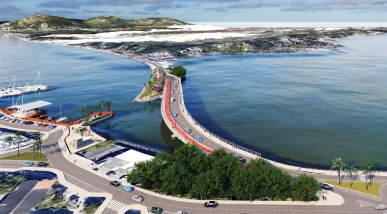 Projeto da nova ponte da Lagoa da Conceição tem ciclovia e 30 metros de altura
