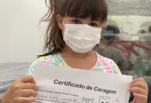 Crianças ganham “certificado de coragem” na primeira dose da vacina contra Covid em São José