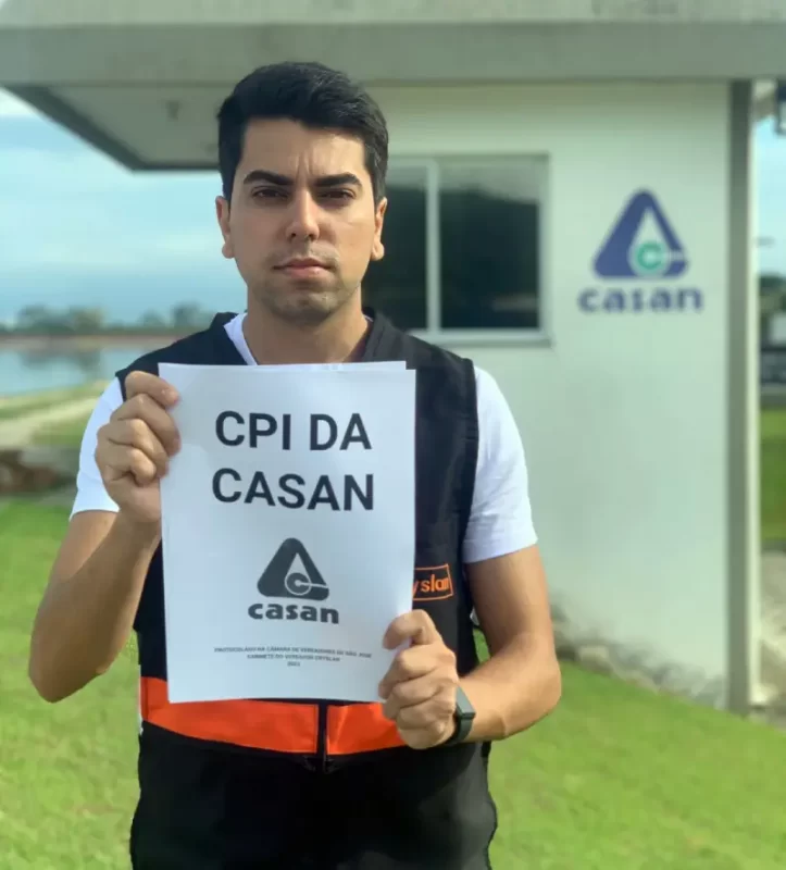 Vereador de São José pede abertura de CPI da Casan