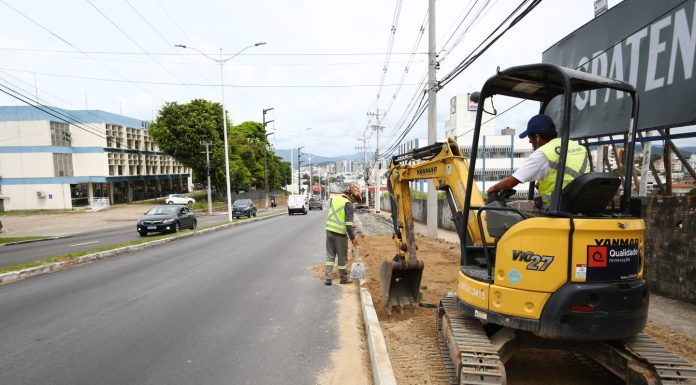 Iniciada a implantação de ciclovia na Ivo Silveira