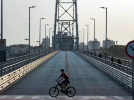 ponte hercílio luz fechada para carros