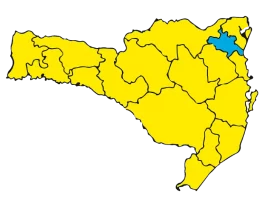 Matriz mostra uma região de SC fora do risco alto à Covid Matriz de Risco Regionalizado aponta 16 regiões no nível alto (amarelo) e uma no nível moderado (azul)