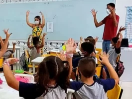 Escola do Futuro da Tapera possui aulas de Libras e muro grafitado com alfabeto escola do futuro