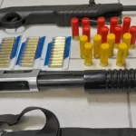 Armas de grosso calibre apreendidas em Palhoça