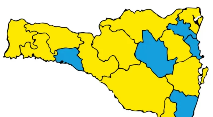 Matriz de risco potencial regionalizado aponta 5 regiões no nível moderado e 12 no nível alto