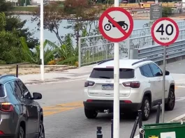motos são proibidas na ponte hercílio luz