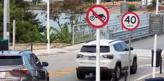 motos são proibidas na ponte hercílio luz