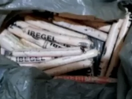 Polícia encontra 30 bananas de dinamite em terreno baldio Polícia encontra 29 bananas de dinamite em terreno baldio na Grande Florianópolis