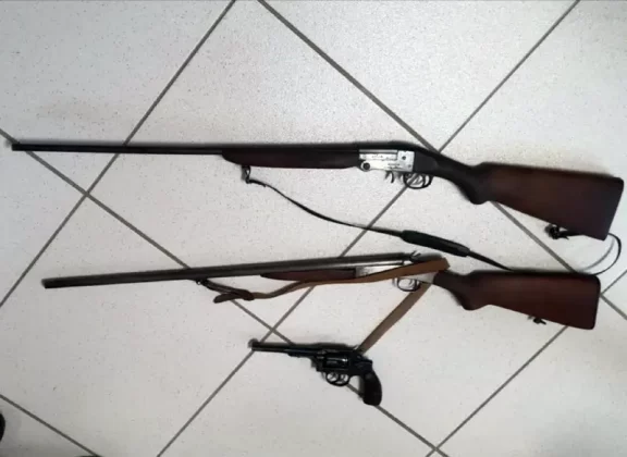 Armas ilegais foram encontradas em Urussanga e homem foi preso em flagrante