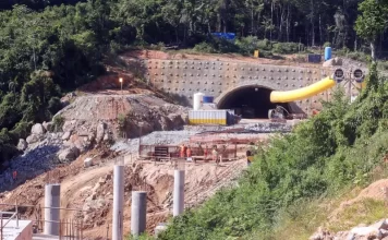 construção de túnel do contorno viário da grande florianópolis
