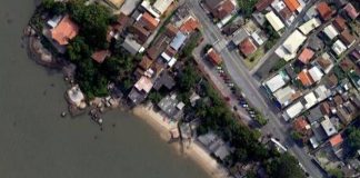 praia do Curtume no bairro José Mendes, em Florianópolis