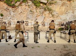 PM catarinense começa a treinar com novas pistolas PM catarinense começa a treinar com novas pistolas Beretta 9mm