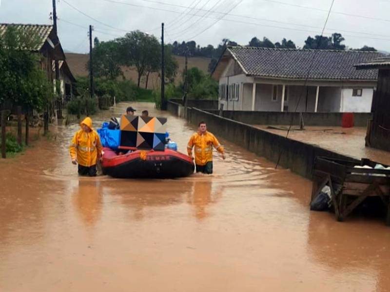 (Mais um) ciclone causa diversos estragos em Santa Catarina