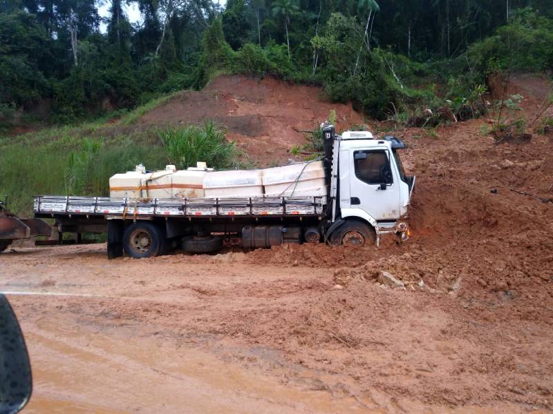 Quedas de barreiras em todo o estado com a passagem de ciclone de 10 de agosto