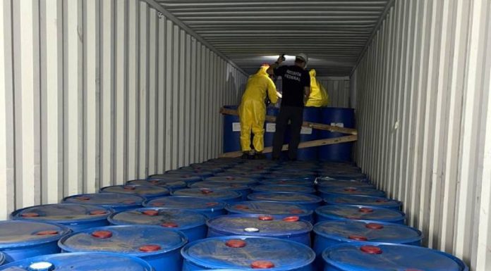 Foram apreendidas cerca de 60 toneladas de Paraquat