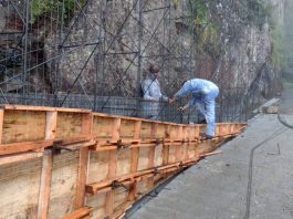 Serra do Corvo Branco será reaberta durante a noite Reconstrução da Serra do Corvo Branco (SC-370)