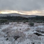 Primavera começa com neve na serra