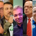 Cinco principais candidatos na disputa ao governo de SC