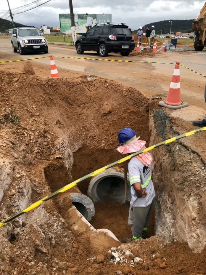 Obra de revitalização da SC-406