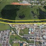 Traçado da Av. Beira-Rio de Forquilhas em São José