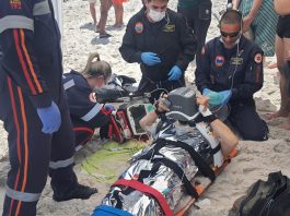 Equipes dos Bombeiros e SAMU reverteram a PCR.