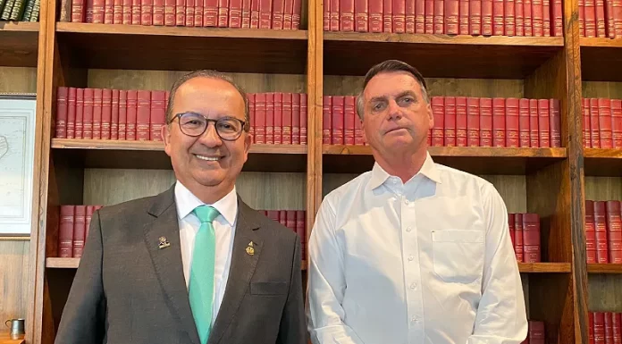 Jorginho Mello se encontra com Bolsonaro em Brasília nesta quinta-feira