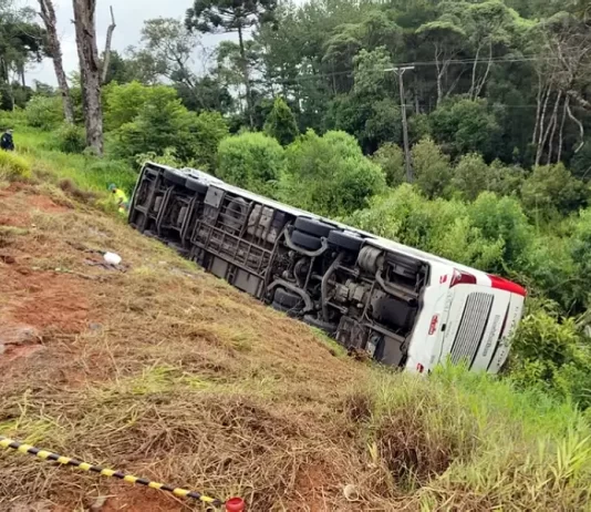 Ônibus que saiu de Florianópolis bate no Paraná e 7 morrem
