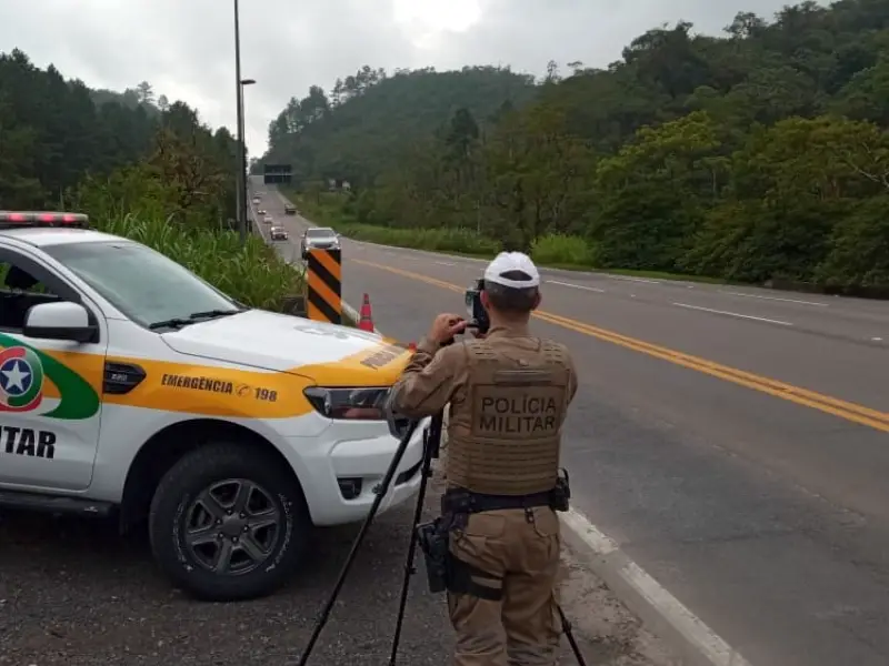 Fiscalização de velocidades em rodovias estaduais