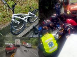 Ciclista fica em estado grave após acidente no Morro da Lagoa Ciclista sofre acidente no Morro da Lagoa em Florianópolis