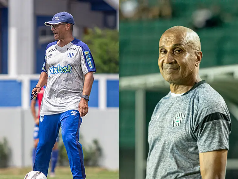 Alex de Souza e Cristóvão Borges, técnicos de Avaí e Figueirense