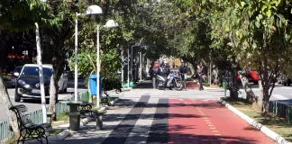 Calçadão da Av. Hercílio Luz, em Florianópolis