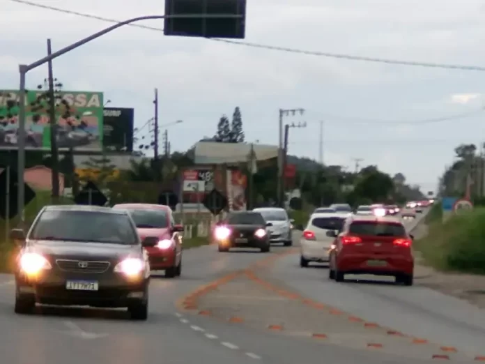 Trânsito nas estradas de Santa Catarina