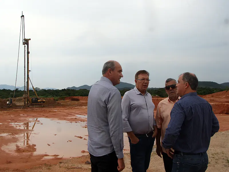 Visita à obra da ETE Potecas