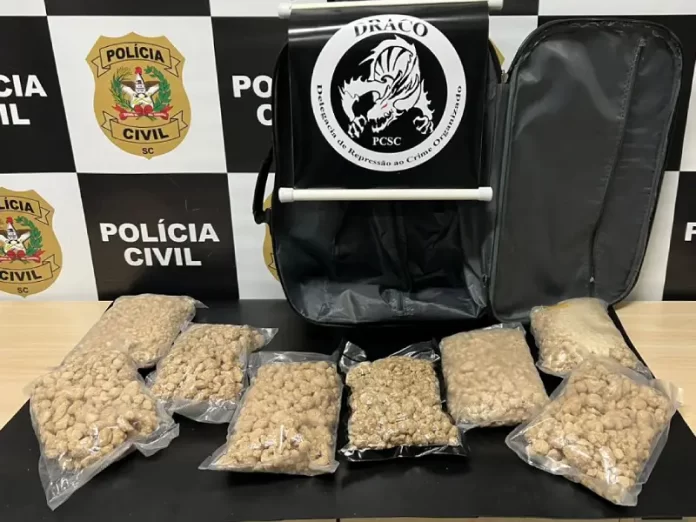 Oito quilos de MDMA são apreendidos na rodoviária