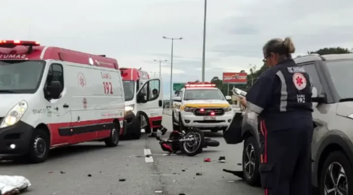 Motociclista morre em acidente na SC-401