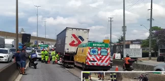 Motociclista morre atropelado em acidente na BR-101 em São José