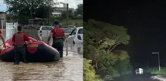 Diversas cidades registram alagamentos; 70 foram resgatados em Itapema Chuva forte atinge cidades do litoral norte de Santa Catarina durante a madrugada de 23 de março
