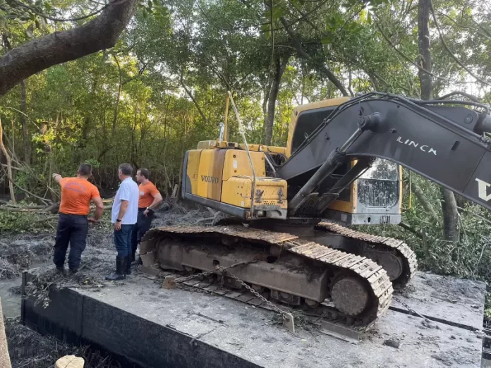 Limpeza de canal no Rio Tavares é embargada pelo ICMBio